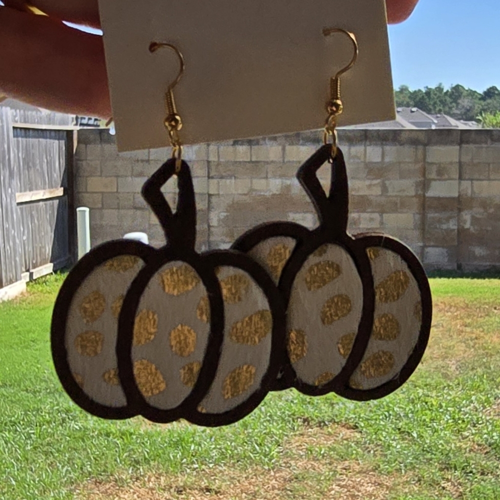 Fall Pumpkin Earrings